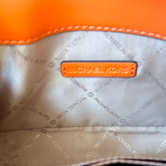 Michael Kors Sloan Editor Small Flap Belt Bag Fanny Pack Clutch Poppy - Picture 9 of 13